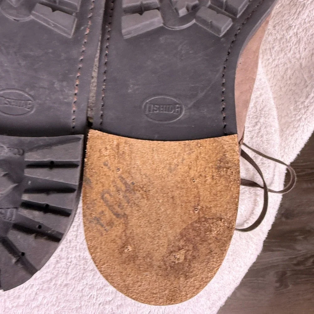 Allen Edmonds‎ Surrey Men's Boots Outsole Cap Toe Light Brown Size 11D Commando
